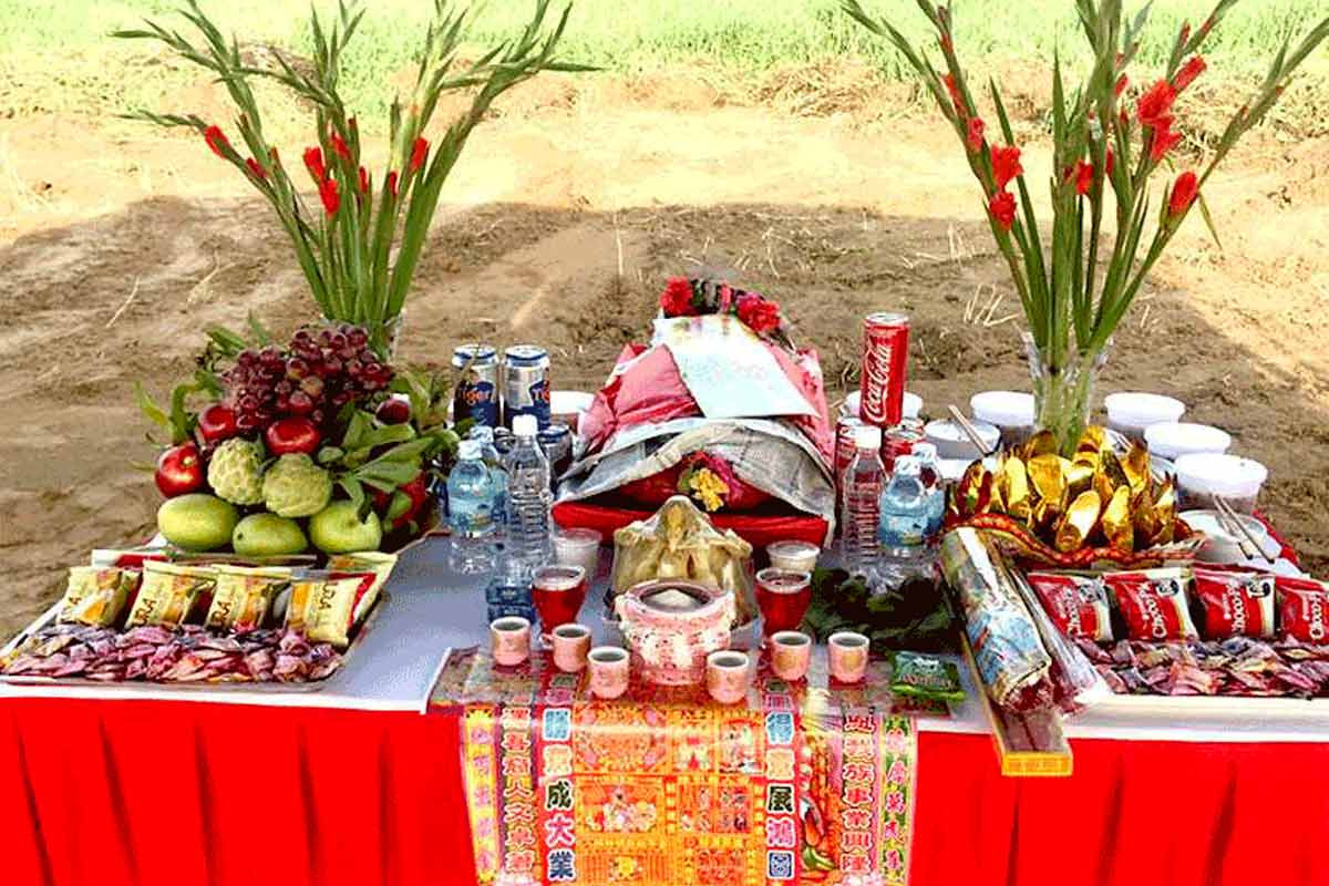Cách Bày Mâm Ngũ Quả Cúng Động Thổ