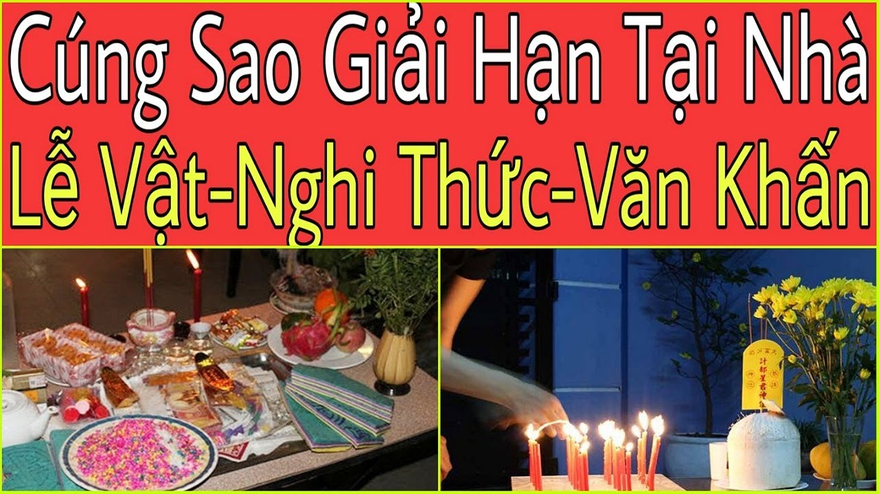 Lễ vật cần chuẩn bị cho mâm cúng giải hạn tại nhà